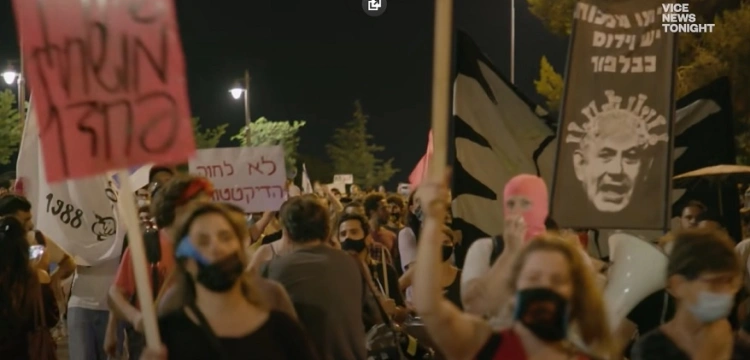 Izrael. Tysiące protestujących przeciwko premierowi Netanjahu i obostrzeniom z powodu Covid-19