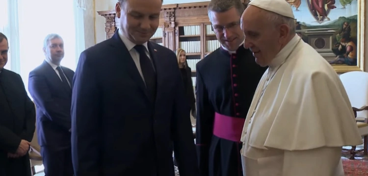 O czym prezydent rozmawiał dziś z papieżem?
