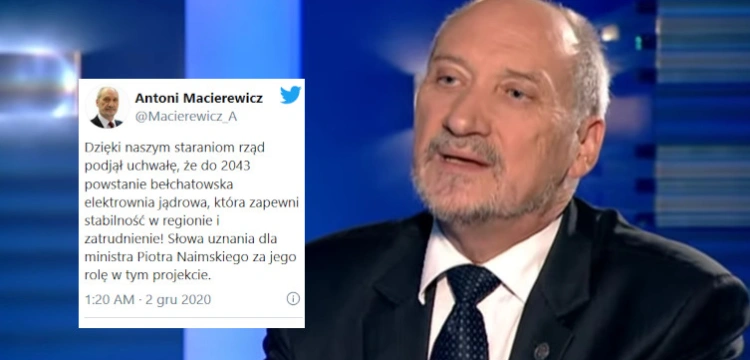 Antoni Macierewicz zdradził tajemnicę? Chodzi o elektrownię jądrową