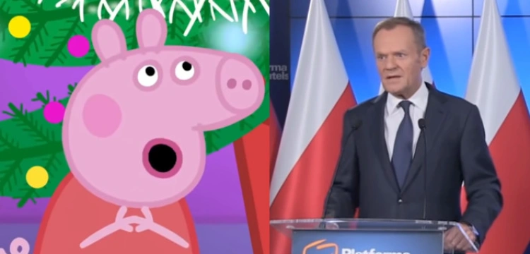 Świnka Peppa reaguje na apel Tuska ws. TVN