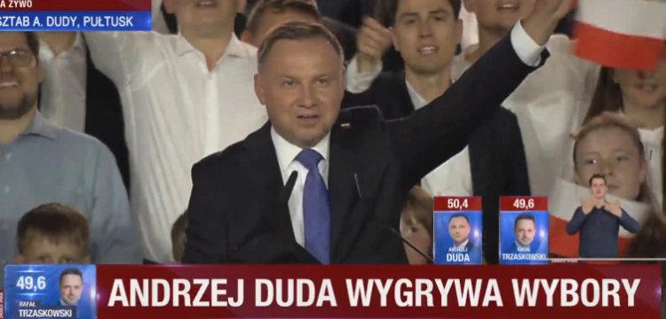 Pilne!!! Oficjalne wyniki. Andrzej Duda wygrywa zdobywając 51,03 proc. głosów