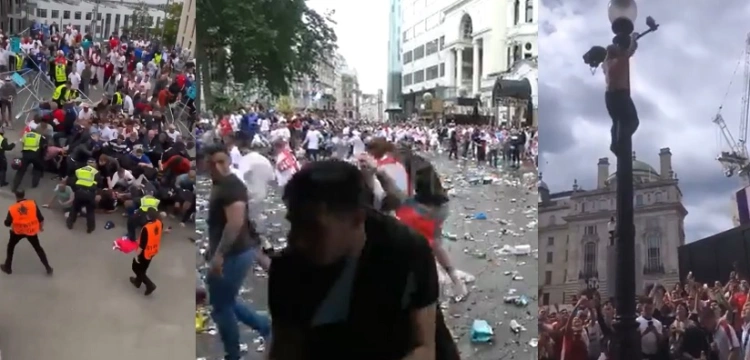 [Wideo] Wembley. Chaos przed stadionem. UEFA odpowiada ws. "epidemicznych" zarzutów polityków