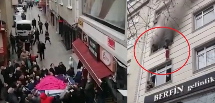 Turcja. Chwile grozy. Matka wyrzuciła 4 dzieci przez okno, aby je ratować z pożaru [Wideo]
