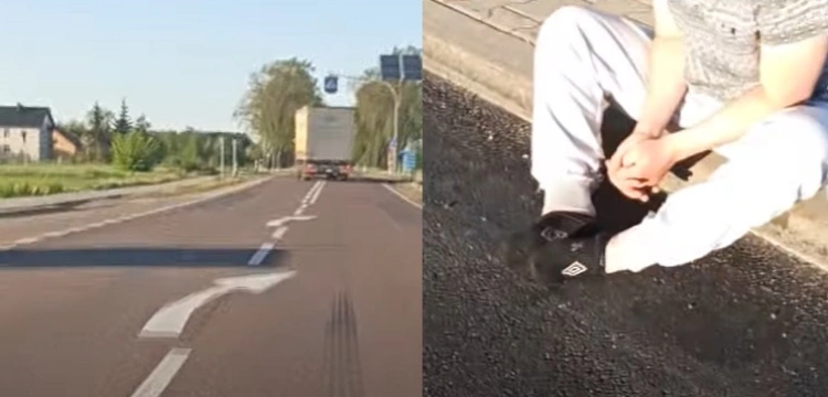 [Wideo] Kompletnie pijany rosyjski kierowca tira powstrzymany przez polskiego kierowcę