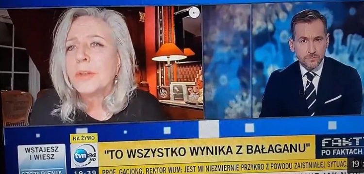 MEGA mocne. Janda w TVN24 wsypała rektora WUM: Ja konkretnie podawałam prof. Gaciongowi listę kolegów [Wideo]