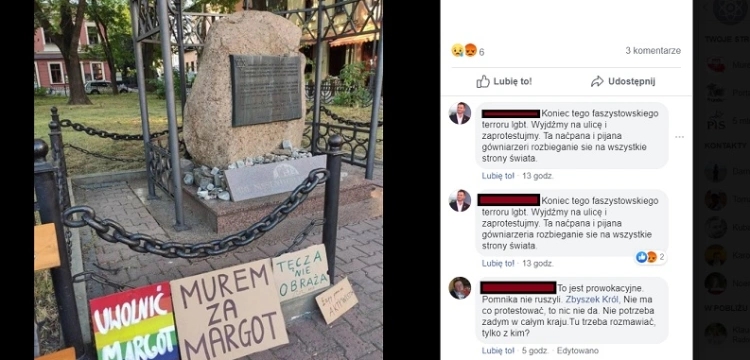 Kolejny eksces LGBT. Tym razem aktywiści nie oszczędzili pomnika pomordowanych Żydów