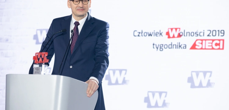 Premier Mateusz Morawiecki „Człowiekiem Wolności” tygodnika „Sieci”