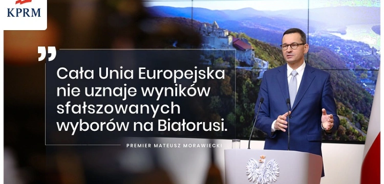 Premier Morawiecki: Pomoc dla Białorusi w transformacji demokratycznej