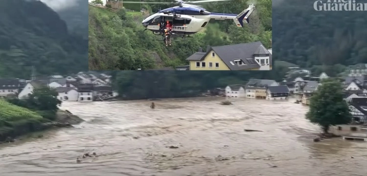 [Wideo] Horror powodziowy w Niemczech. Cofająca się woda odsłania ciała zmarłych. Pomaga wojsko