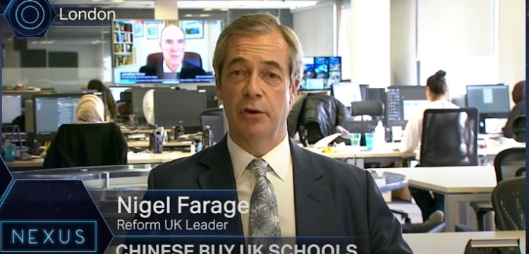Nigel Farage: Brytyjskie szkoły są sprzedawane Chinom