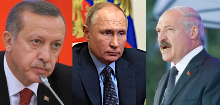 Niemiecka prasa: Putin i Erdogan wspierają Łukaszenkę. Turecki prezydent "wykiwał" Polskę?