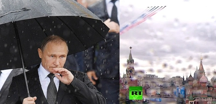 Pogoda pod zdechłym psem nad Moskwą w trakcie defilady 9. maja?