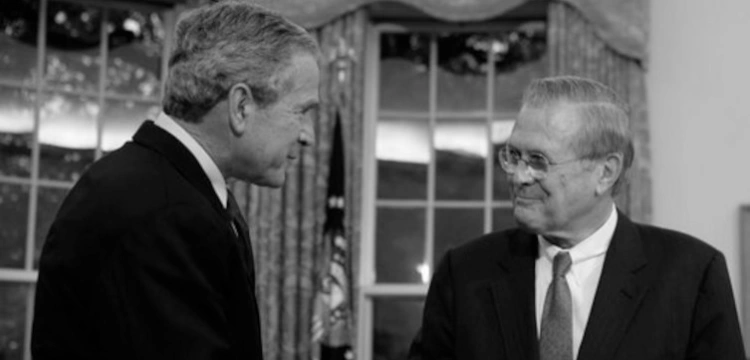 Zmarł Donald Rumsfeld - b. sekretarz obrony USA, odpowiedzialny m. in. za inwazję na Irak