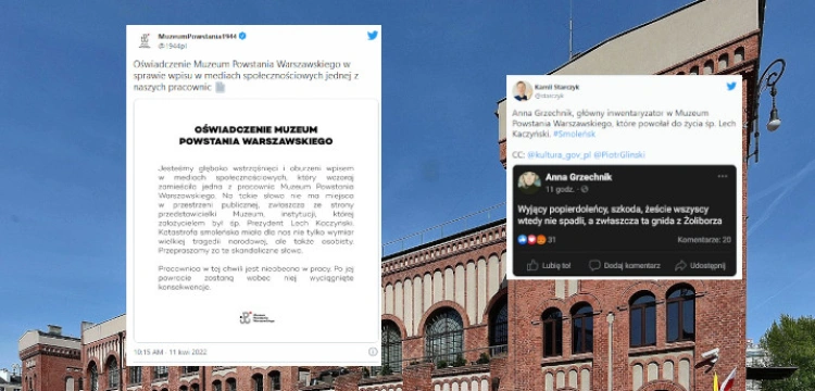 Muzeum Powstania Warszawskiego przeprasza za oburzający wpis pracownicy