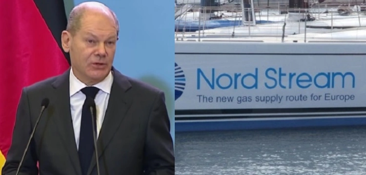 Kanclerz Scholz ogłasza wstrzymanie przez Niemcy certyfikacji Nord Stream 2