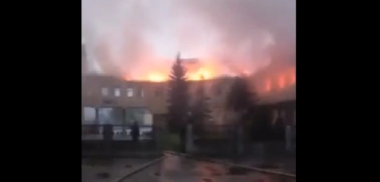 [WIDEO] Rosjanie ostrzelali szpital rakietami