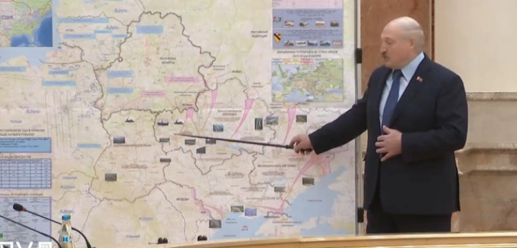 Łukaszenka zdradził plan Putina? Dyktator pokazał mapę