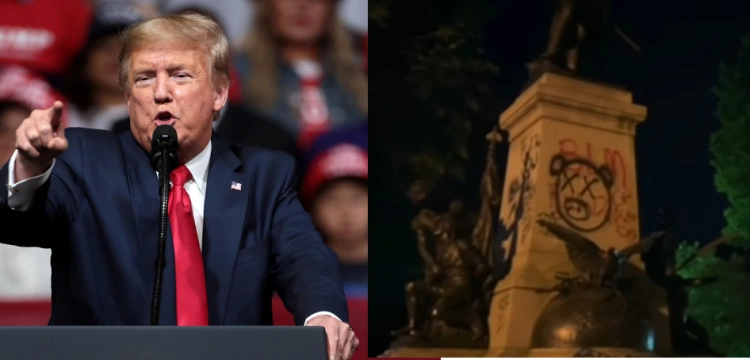 Donald Trump: Aresztujemy każdego, kto niszczy pomniki