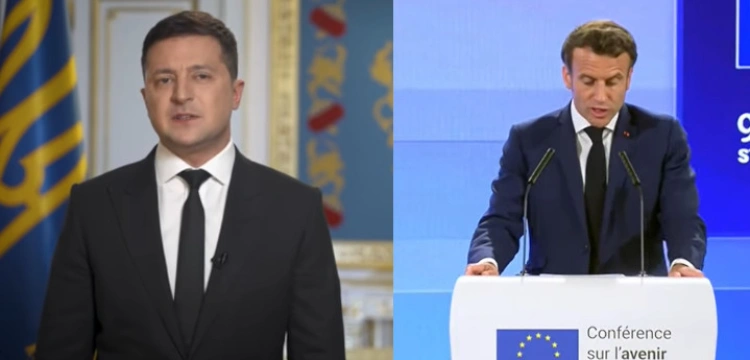 Szokujące! Macron namawiał Zełenskiego do oddania części Ukrainy? 
