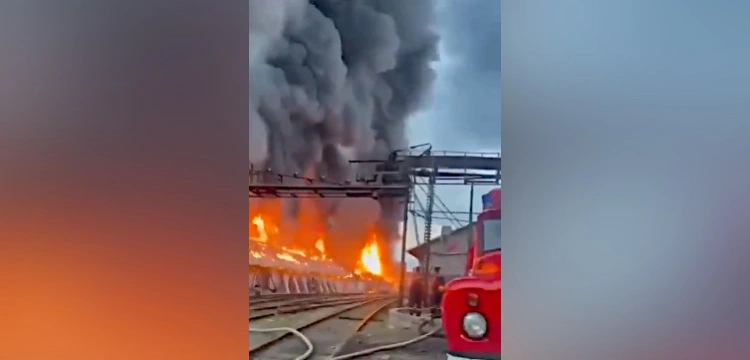 Kolejny pożar w Rosji. Spłonął magazyn z żywnością