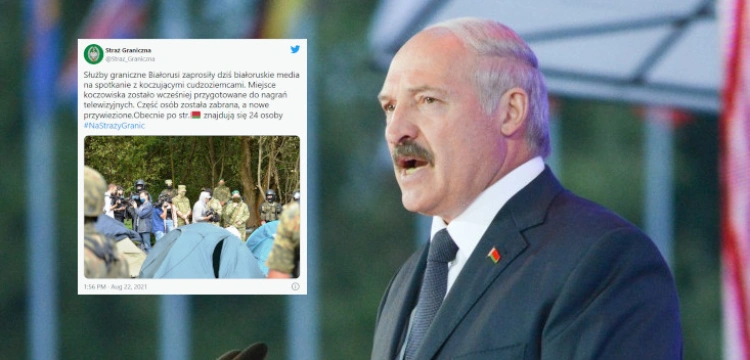 Łukaszenka nie odpuszcza. Służby na granicę przywiozły nowych imigrantów i… media
