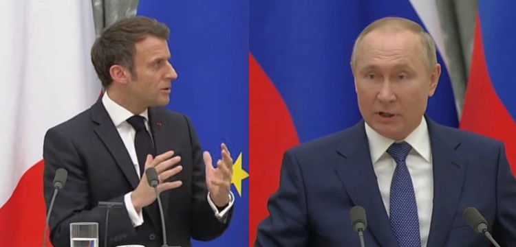 Macron ,,dogadał się’’ z Putinem? Kreml zaprzecza