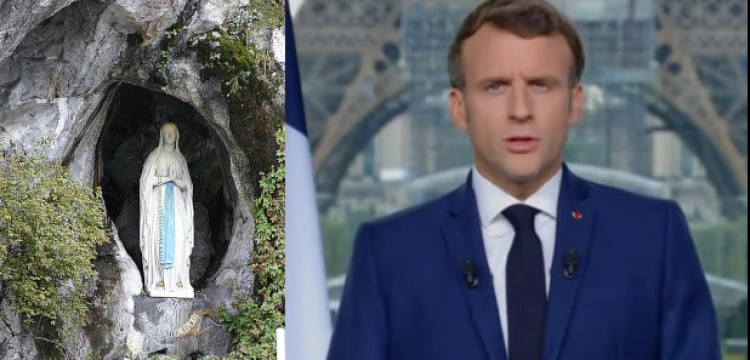 Francuzi na nowo odkrywają Lourdes. Sanktuarium odwiedził prezydent Macron 