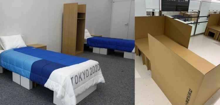 Tokio. "By uniknąć zbliżeń" - tekturowe łóżka dla olimpijczyków