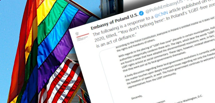 Fake newsem w Polskę. Ambasada raguje na kłamliwy reportaż CNN dot. LGBT