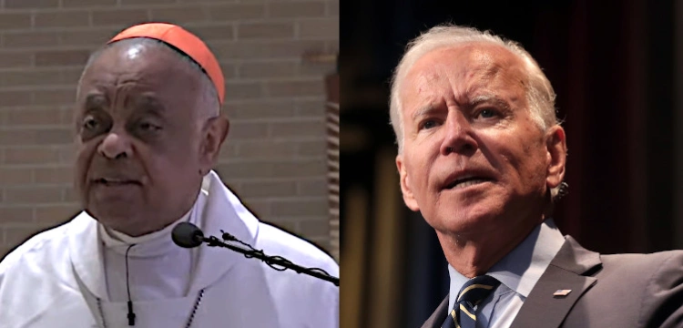 Proaborcyjny Biden i abp Waszyngtonu wspólnie na uroczystości. ,,To utrwali postrzeganie, że Kościół go aprobuje''
