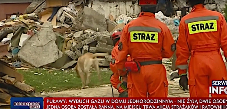 Potężna eksplozja w Puławach! Zawalił się dom, nie żyje małżeństwo