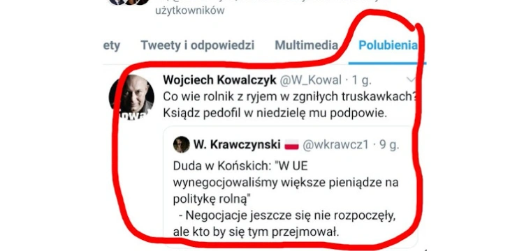 Były piłkarz obraża Polaków, a kampanijny profil Rafała Trzaskowskiego ,,lubi to''. ,,Bezmiar pogardy''