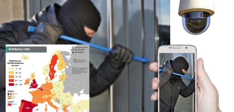 Ta mapa podbija internet. Chodzi o kradzieże w Europie
