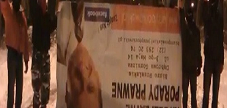 Nacjonaliści palą baner posła Ruchu Palikota. Sprawa już jest na komendzie. Zobacz film!