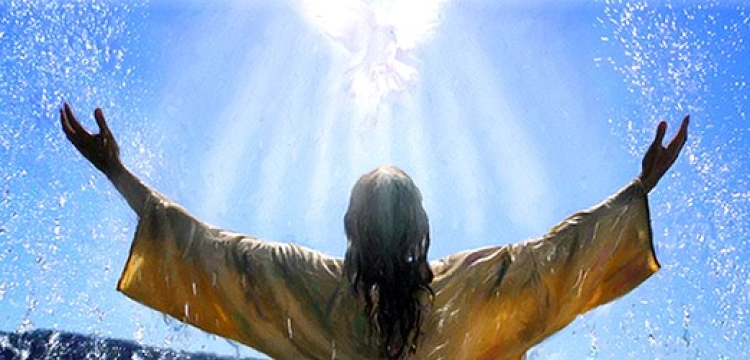 Jeszua wchodzi do rzeki Jordan