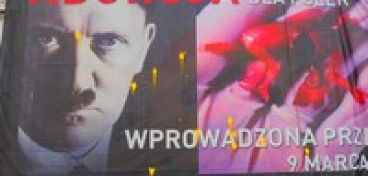 Poznań: Farbą w prawdę o aborcji