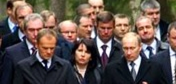 Tusk a cerkiew w Katyniu