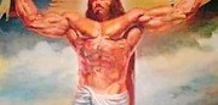 Profanacja, czy ewangelizacja? Jezus-paker reklamuje klub fitness