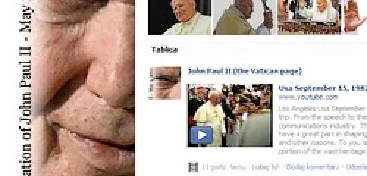 Trzy "pigułki" z Janem Pawłem II na Facebooku 