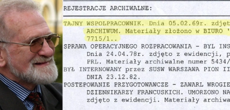 Geremek tajnym współpracownikiem?