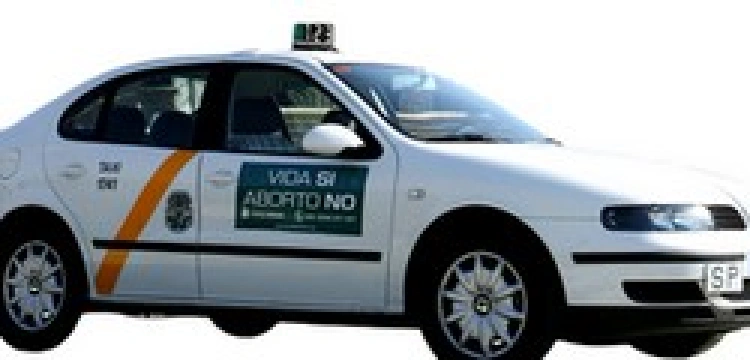 Hiszpańscy taksówkarze przeciw aborcji