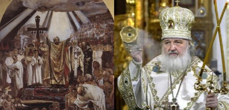 Górny: patriarcha Cyryl jak św. Włodzimierz Wielki?