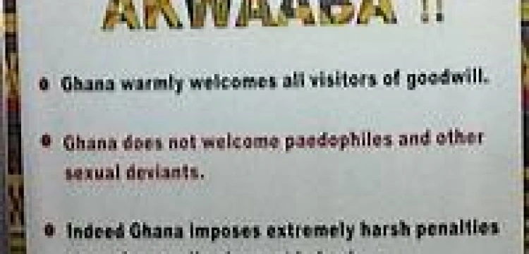 &quot;Ghana nie wita ciepło pedofilów&quot;