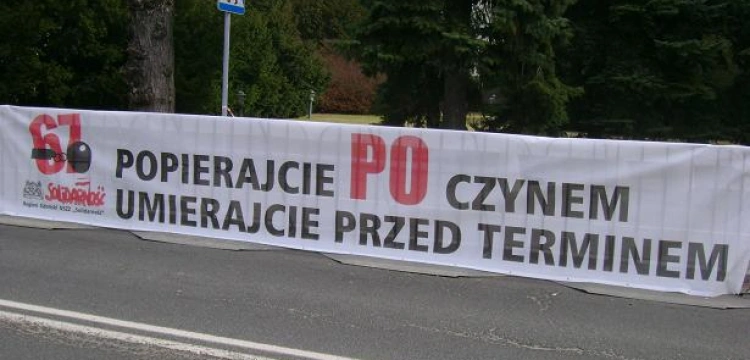 Tusk gdzie twój mózg! Senator PO popiera protest „Solidarności” przed sejmem – Fotoreportaż
