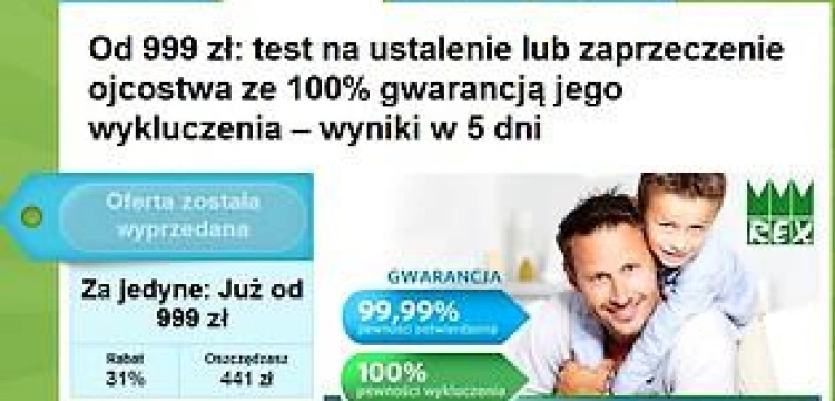 Reklama testu na ojcostwo, czyli wszystkie kobiety są puszczalskie?