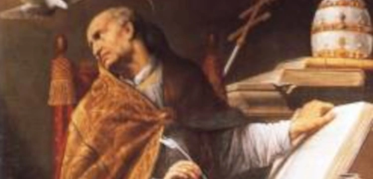 Św. Grzegorz Wielki, doktor Kościoła, który wprowadził zwyczaj odprawiania za zmarłych Mszy św. gregoriańskich