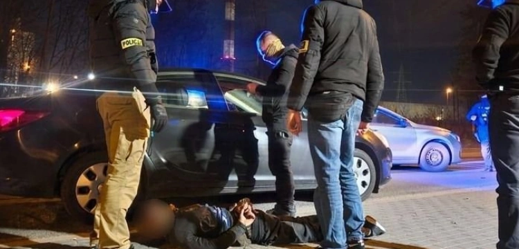 Kradzież i pościg z finałem na drzewie. Dwóch mężczyzn w rękach policji