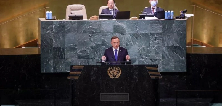 Andrzej Duda na forum ONZ: Atak Rosji na Ukrainę to agresja przeciwko całemu światu