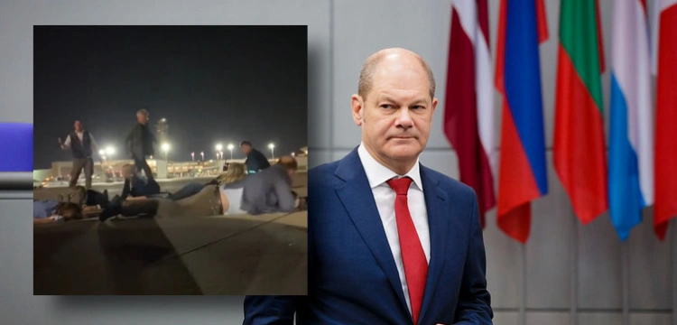 Alarm w Izraelu. Scholz musiał zostać zabrany do schronu [ZOBACZ]