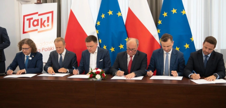 ,,TAK! Dla Polski’’. Opozycja podpisała porozumienie z samorządowcami